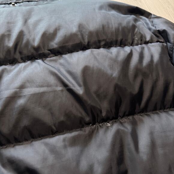 Men's Eddie Bauer Premium Quality Goose Down Black Parka Puffer Jacket Sz Medium - Picture 8 of 8